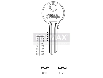 גלם תוצרת איטליה U5D LUC אוניברסל זהב Errebi