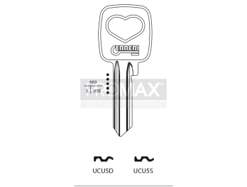 גלם תוצרת איטליה UCU5D לב ניקל Errebi