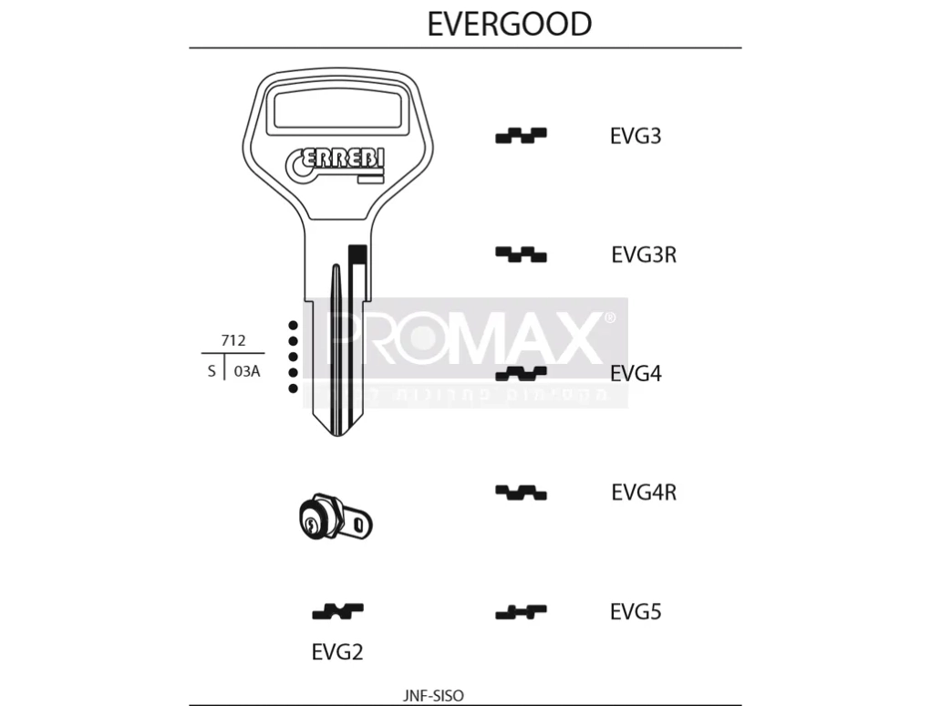 גלם תוצרת איטליה EVG4 Errebi