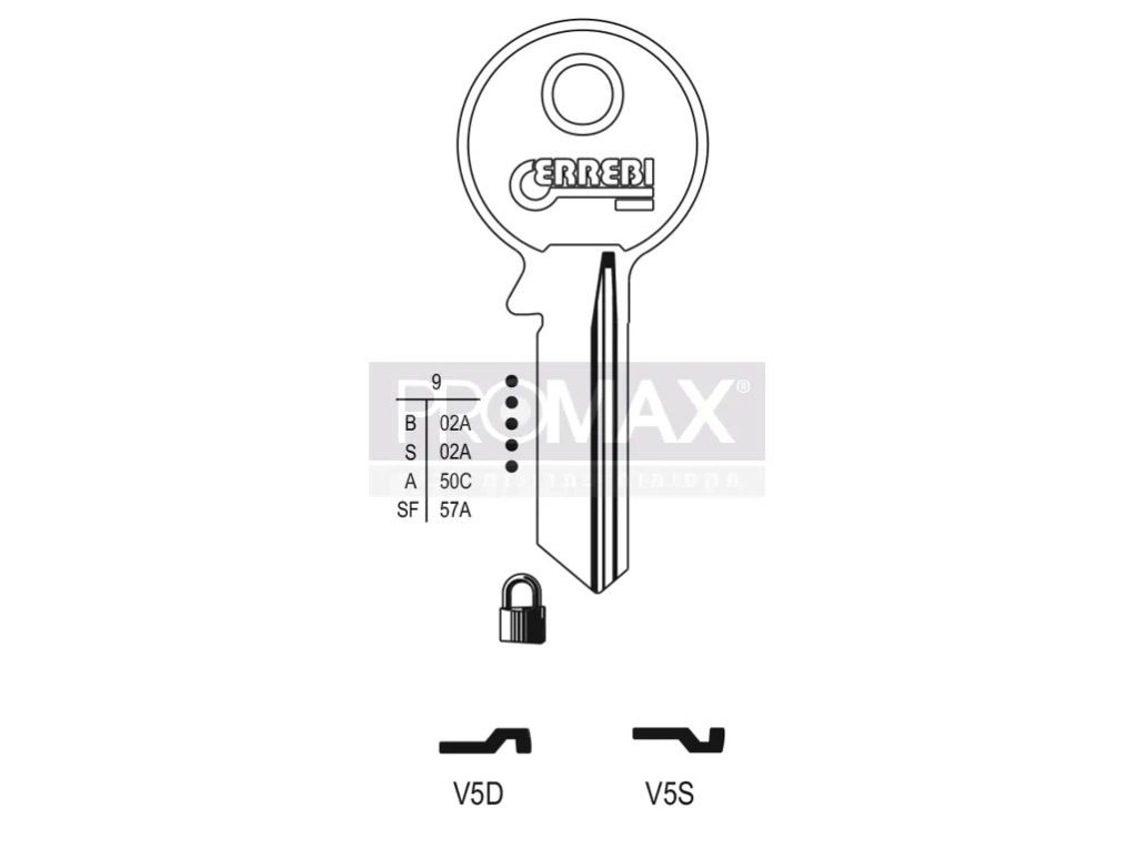 גלם תוצרת איטליה V5D Errebi
