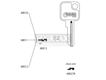 גלם תוצרת איטליה MR13 Errebi