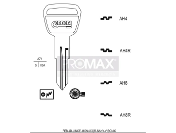גלם תוצרת איטליה AH8R Errebi