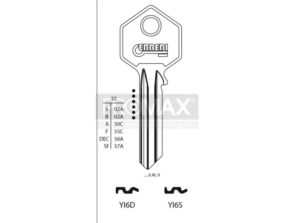 גלם תוצרת איטליה YI6D Errebi