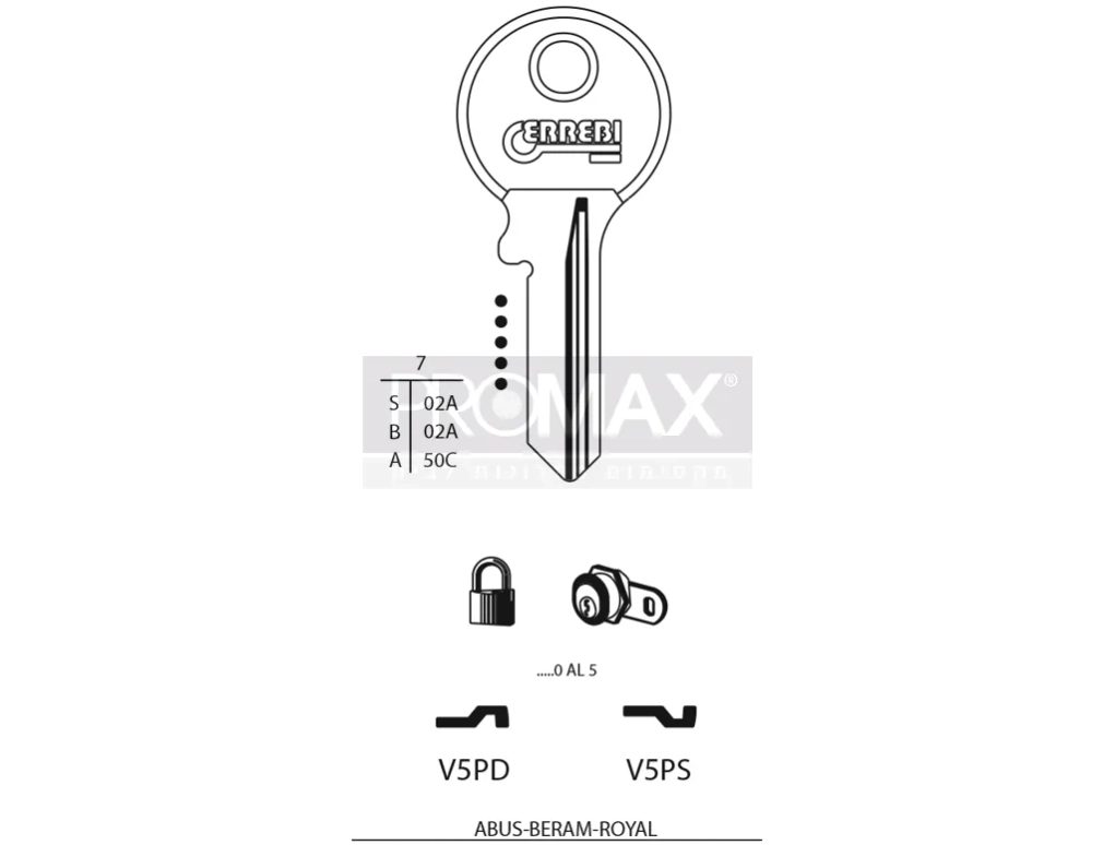 גלם תוצרת איטליה V5PD Errebi