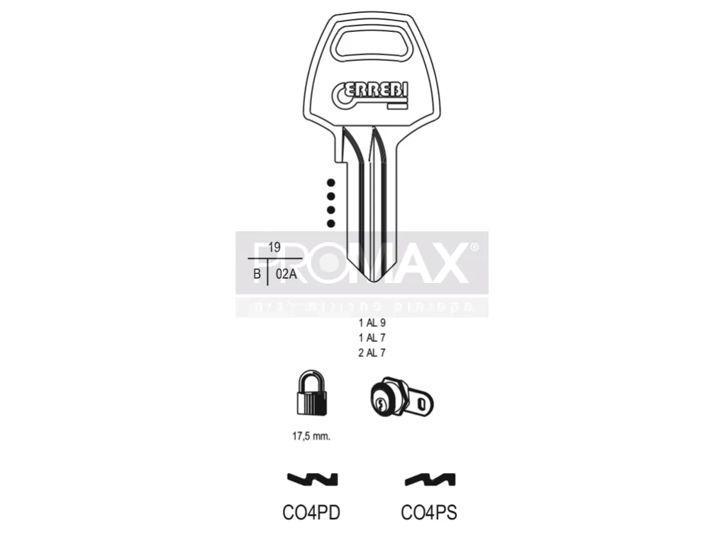 גלם תוצרת איטליה CO4PD Errebi