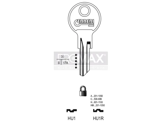 גלם תוצרת איטליה HU1 Errebi