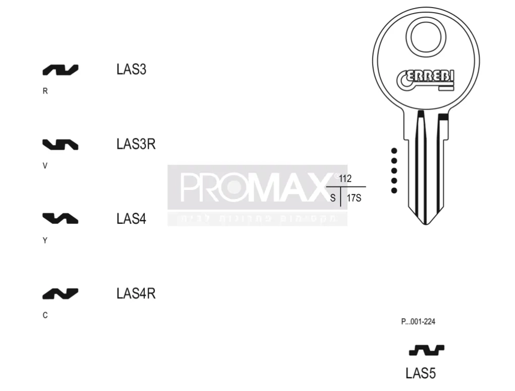גלם תוצרת איטליה LAS3R Errebi