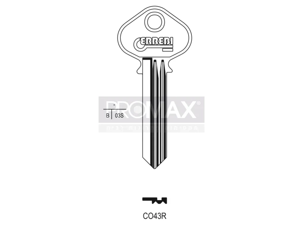 גלם תוצרת איטליה CO43R *COR-33* Errebi