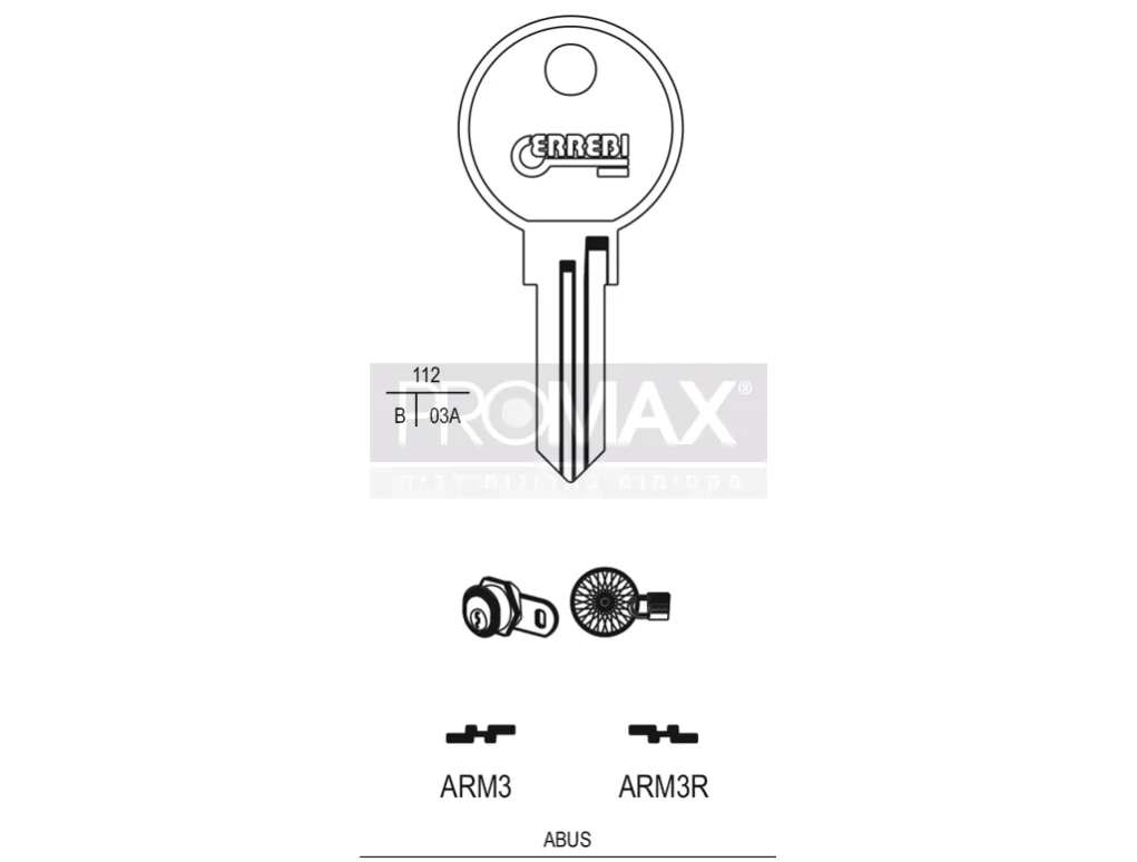 גלם תוצרת איטליה ARM3 Errebi