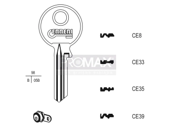 גלם תוצרת איטליה CE8 Errebi