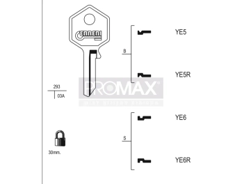 גלם תוצרת איטליה YE6R Errebi