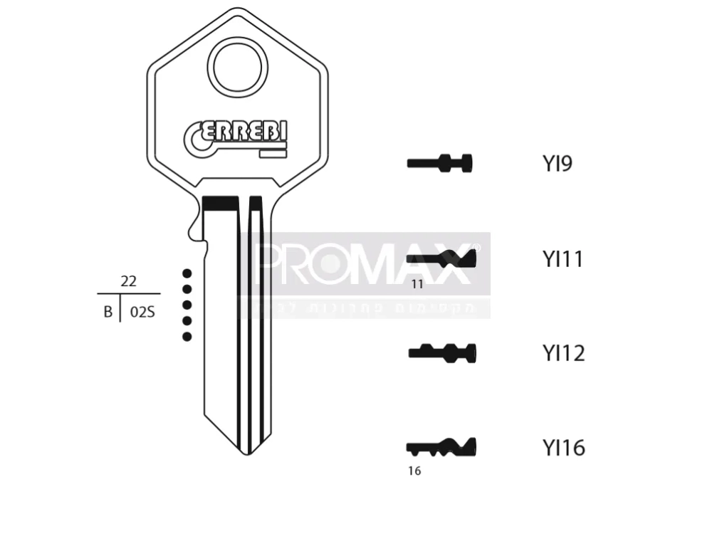 גלם תוצרת איטליה YI9 Errebi