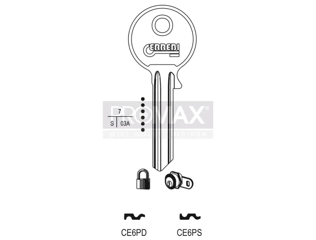 גלם תוצרת איטליה CE6PD Errebi
