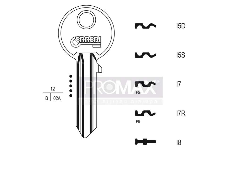 גלם תוצרת איטליה I8 Errebi