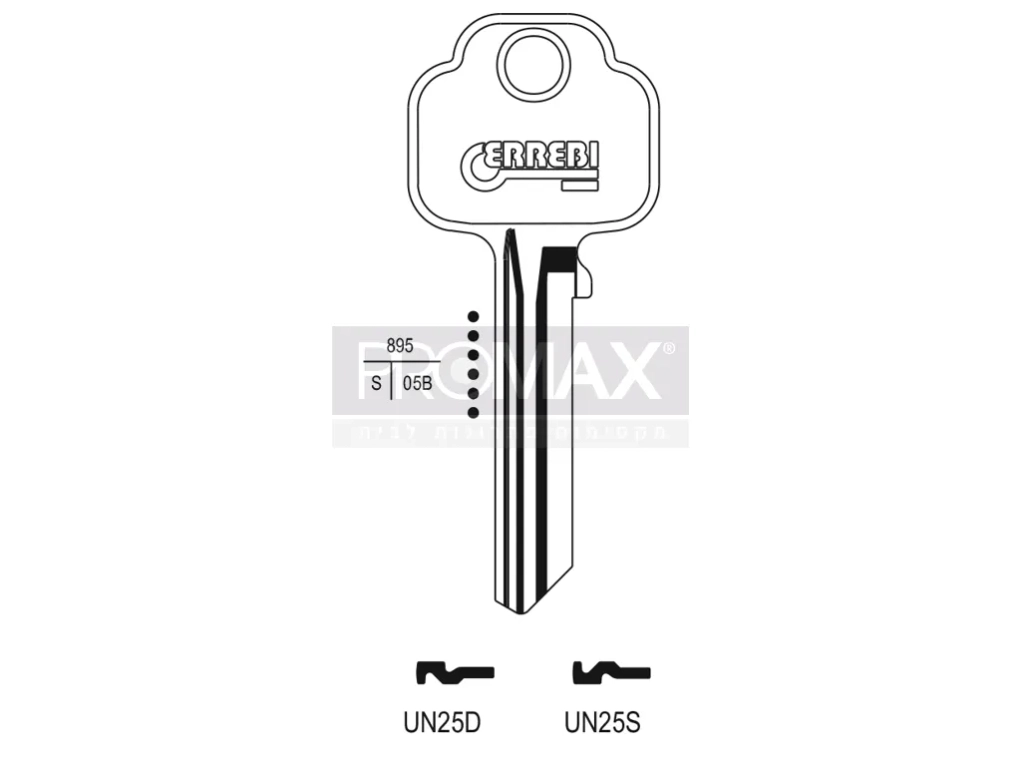 גלם תוצרת איטליה UN25S Errebi