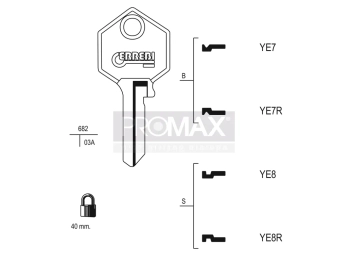 גלם תוצרת איטליה YE7 Errebi