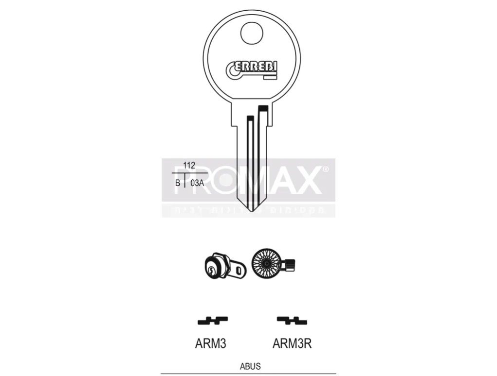 גלם תוצרת איטליה ARM3R Errebi