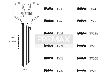 גלם תוצרת איטליה TV27 Errebi