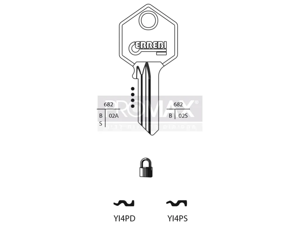 גלם תוצרת איטליה YI4PD Errebi