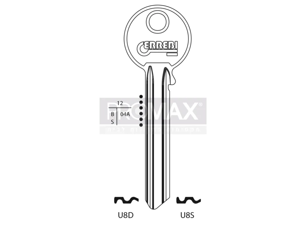 גלם תוצרת איטליה U8D Errebi