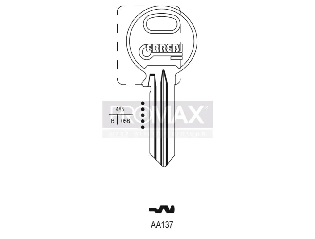 גלם תוצרת איטליה AA137 Errebi