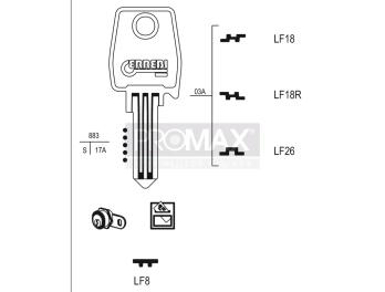 גלם תוצרת איטליה LF26 Errebi