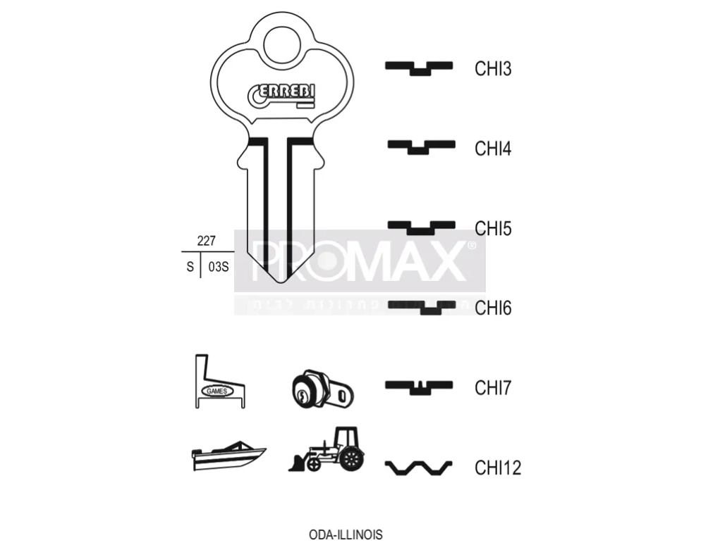 גלם תוצרת איטליה CHI4 Errebi