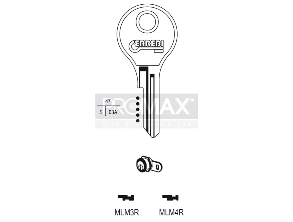 גלם תוצרת איטליה MLM4R Errebi