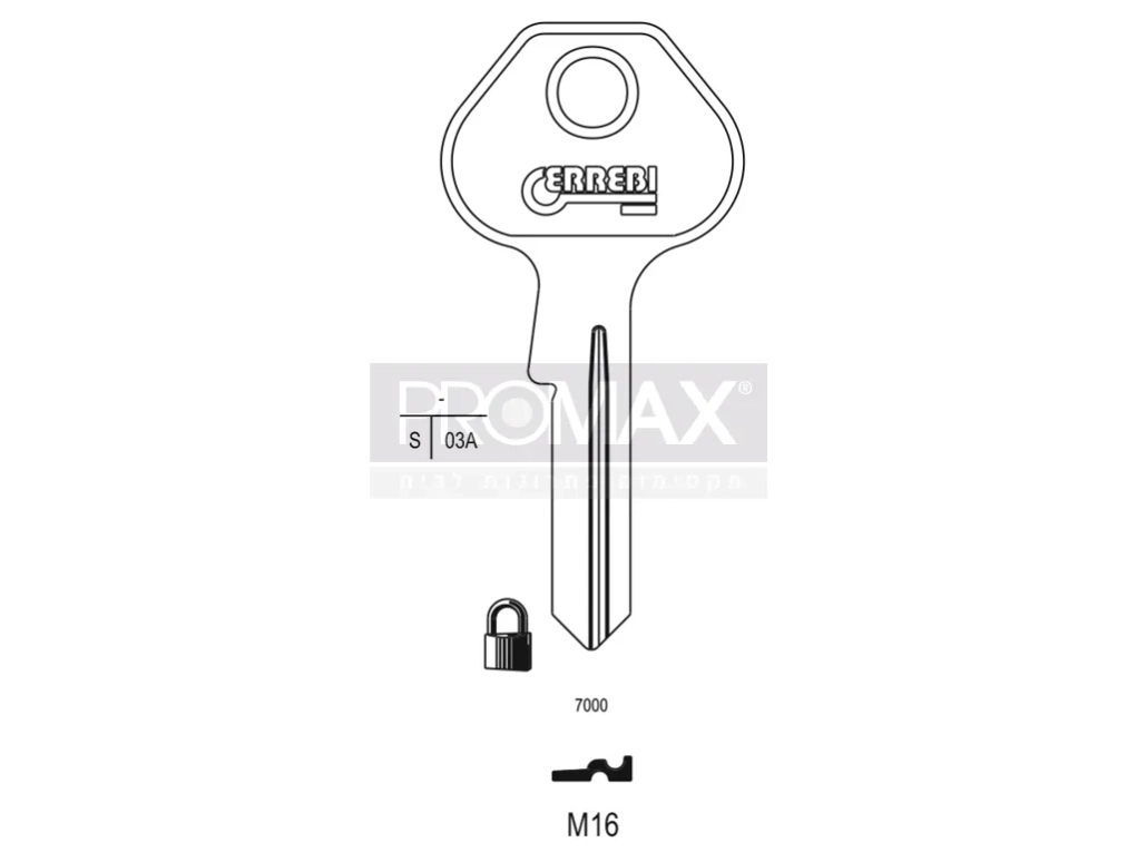 גלם תוצרת איטליה M16 Errebi
