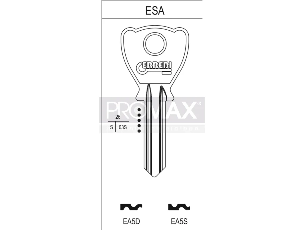 גלם תוצרת איטליה EA5S Errebi