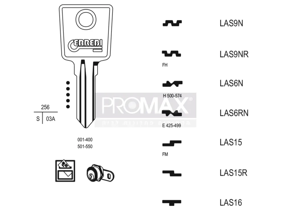 גלם תוצרת איטליה LAS9N Errebi