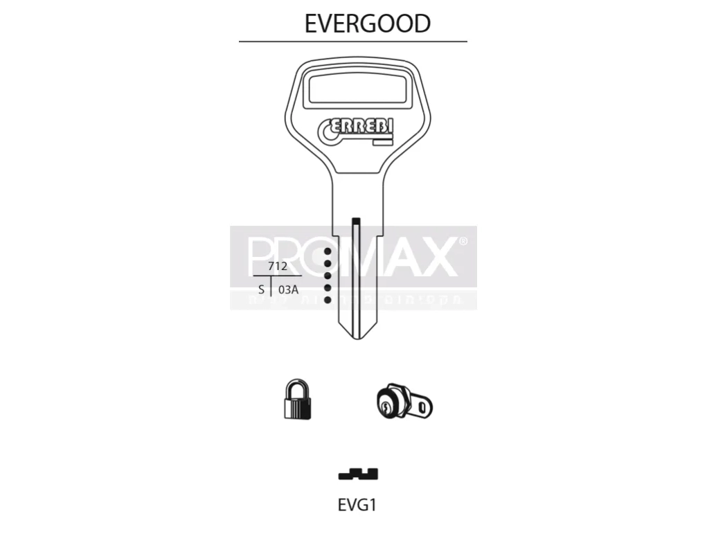 גלם תוצרת איטליה EVG1 Errebi