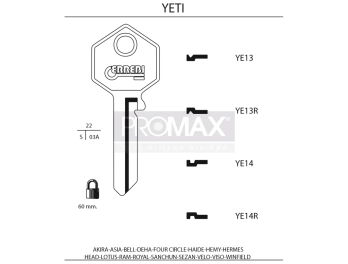 גלם תוצרת איטליה YE14 Errebi