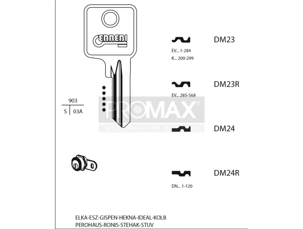 גלם תוצרת איטליה DM24R Errebi