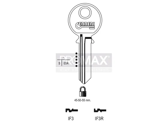 גלם תוצרת איטליה IF3R *IFI-50* Errebi