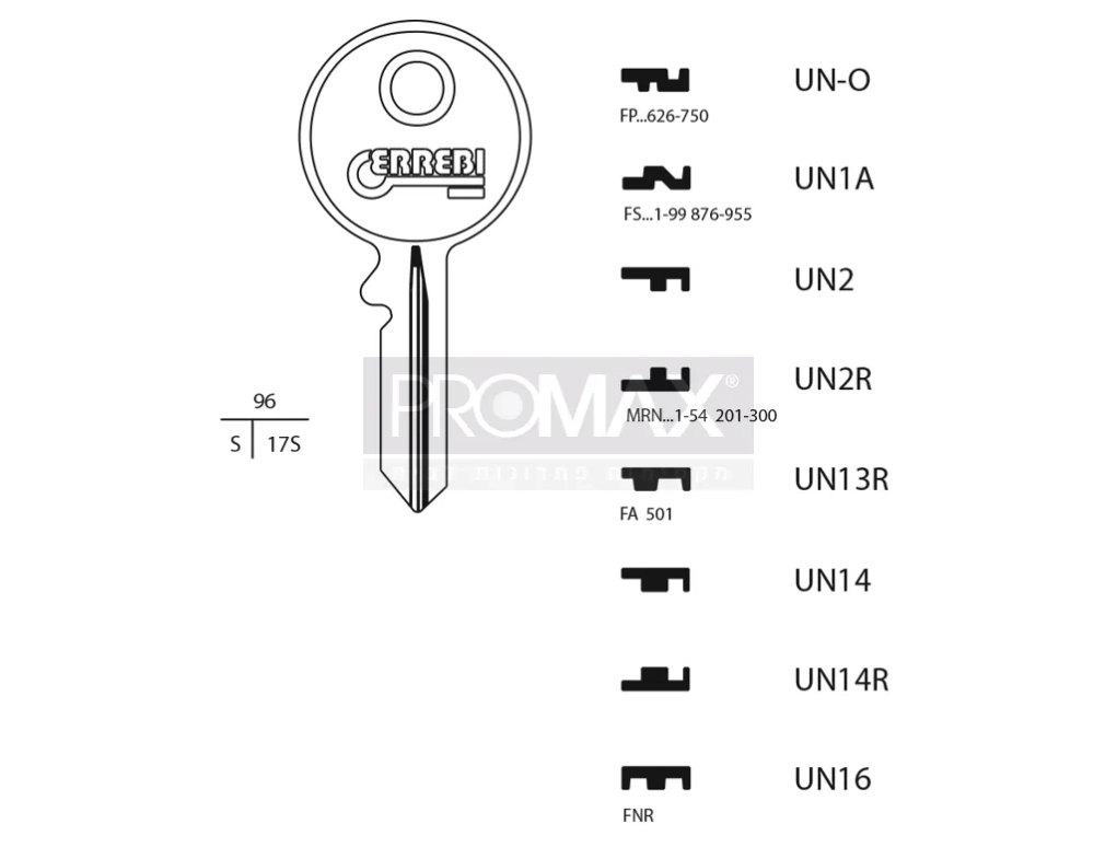 גלם תוצרת איטליה UN16 Errebi