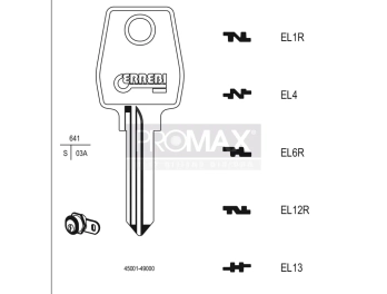גלם תוצרת איטליה EL6R Errebi