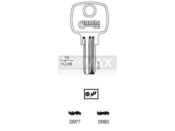 גלם תוצרת איטליה DM83 Errebi
