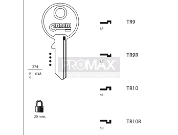גלם תוצרת איטליה TR9 Errebi