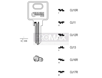 גלם תוצרת איטליה OJ17R *OJ-17* Errebi