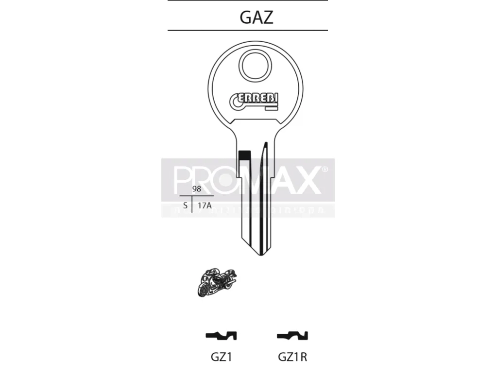 גלם תוצרת איטליה GZ1 Errebi