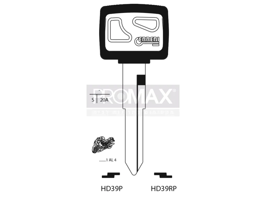 גלם תוצרת איטליה HD39P Errebi