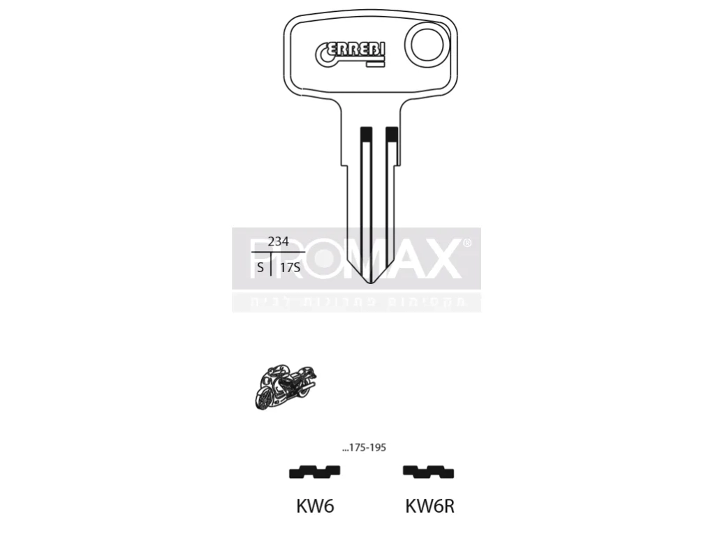 גלם תוצרת איטליה KW6 Errebi
