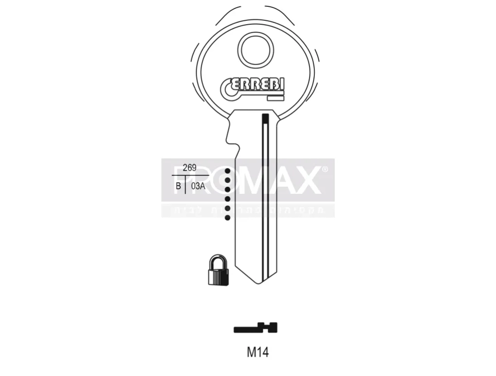 גלם תוצרת איטליה M14 Errebi