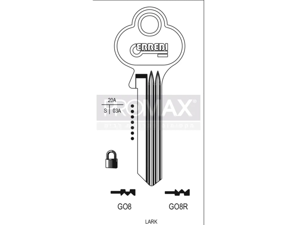 גלם תוצרת איטליה GO8 Errebi