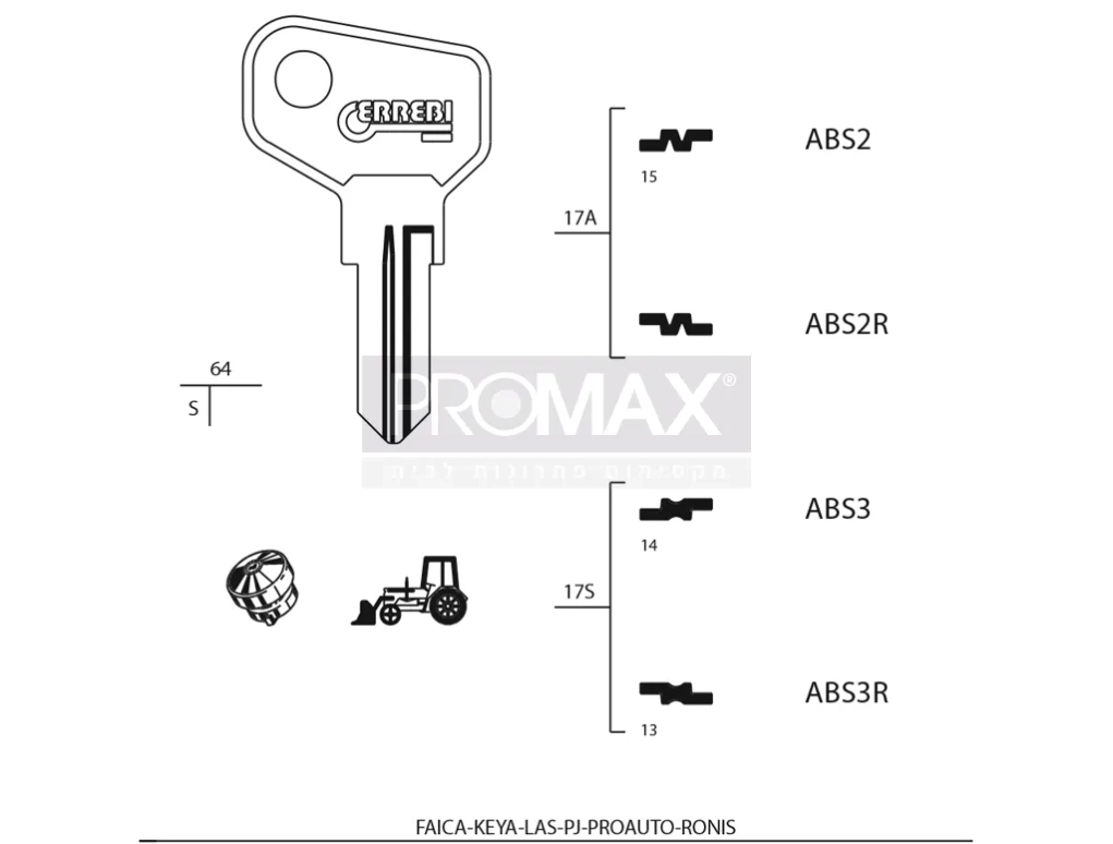גלם תוצרת איטליה ABS2 *J* Errebi