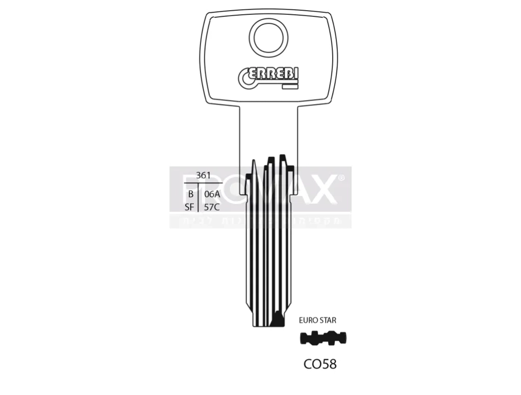 גלם תוצרת איטליה CO58 Errebi