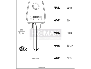 גלם תוצרת איטליה EL12R Errebi