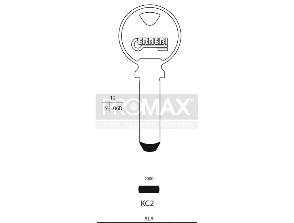 גלם תוצרת איטליה KC2 Errebi