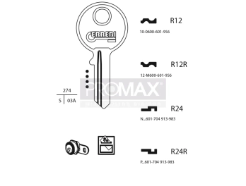 גלם תוצרת איטליה R12 Errebi